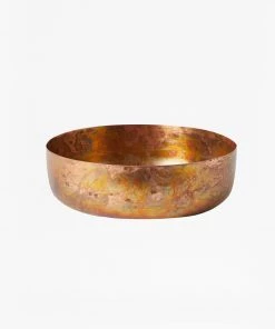 French Connection Large Molten Copper Bowl Home Accessories