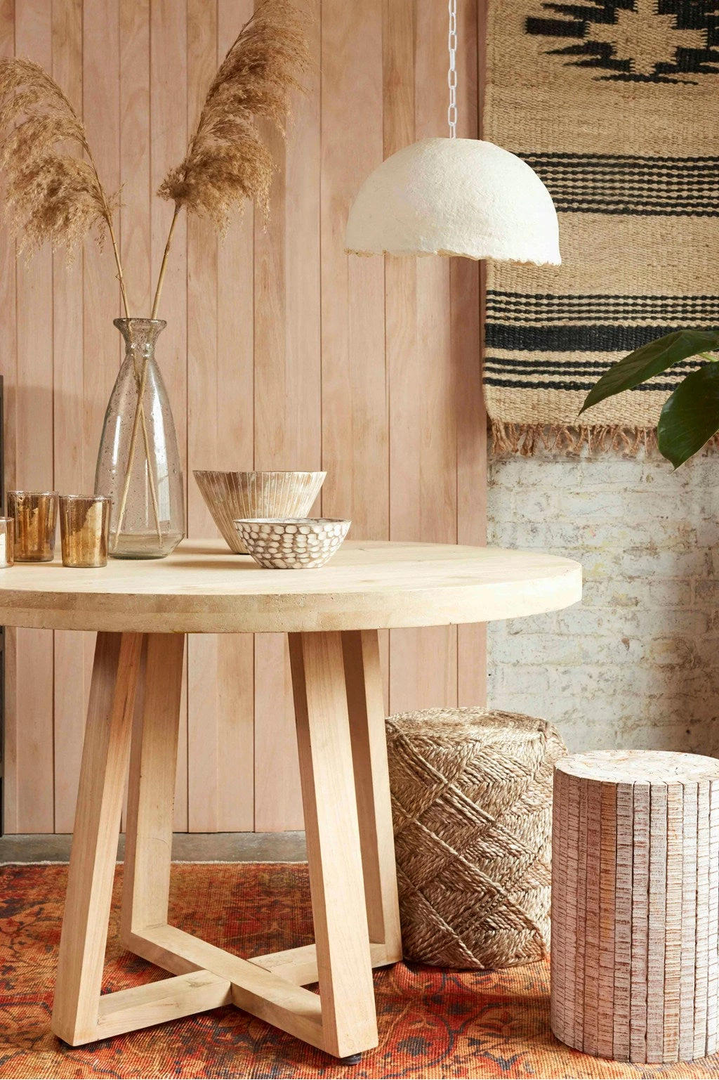 French Connection White Lily Wooden Bowl 4 French Connection White Lily Wooden Bowl