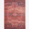 French Connection Large Recycled Crimson Cassis Rug Rugs