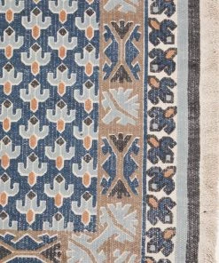 French Connection Extra Large Poppy Rug Blue Rugs