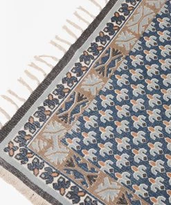 French Connection Extra Large Poppy Rug Blue Rugs