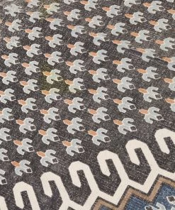 French Connection Extra Large Poppy Rug Blue Rugs