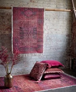 French Connection Recycled Crimson Cassis Runner Rugs
