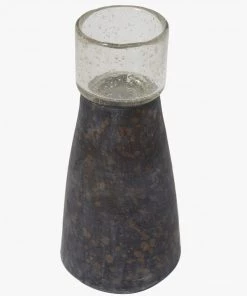 French Connection Large Stoneware Candle Holder