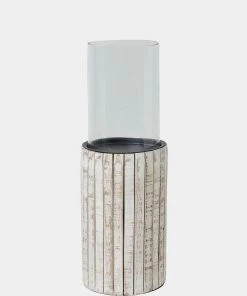 French Connection Tall Driftwood Candle Holder Sale