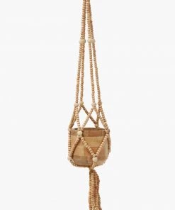 French Connection Beaded Hanging Planter Home Accessories