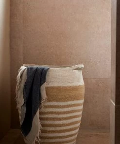 French Connection Seagrass Striped Laundry Basket