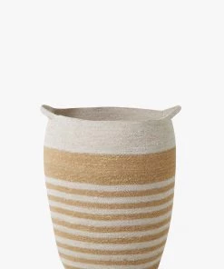French Connection Seagrass Striped Laundry Basket