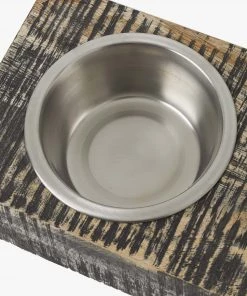 French Connection Textured Duo Dog Bowl New In
