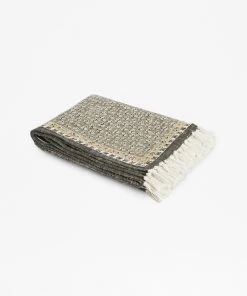 French Connection Poppy Field Natural Throw New In