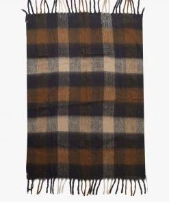 French Connection Throws Checked Cosy Blanket Throw