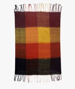 French Connection Checked Cosy Blanket Throw Sale