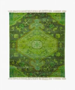 French Connection Keithia Forest Throw New In