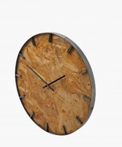 French Connection Large Patch Wooden Clock