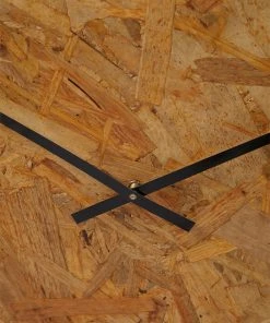 French Connection Large Patch Wooden Clock