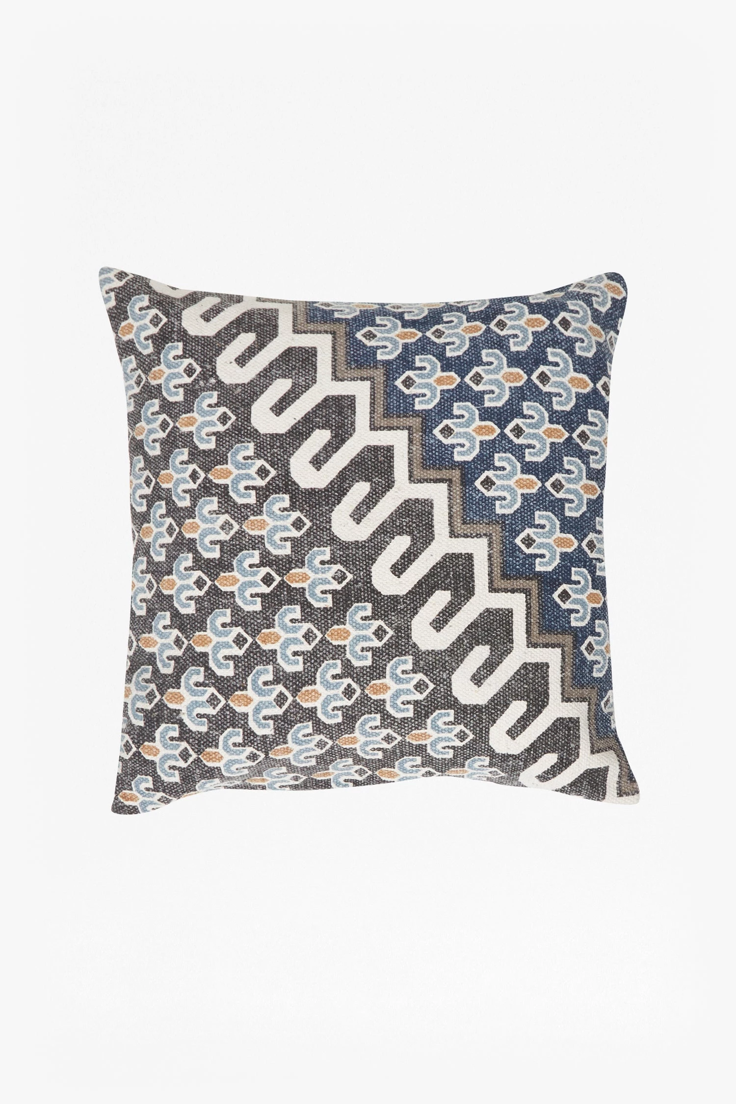 French Connection Blue Poppy Field Cushion 3 French Connection Blue Poppy Field Cushion