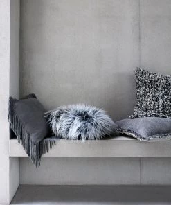 French Connection Grey Tipped Cashmere Cushion Sale