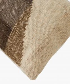 French Connection New In Patch Brown Textured Cushion