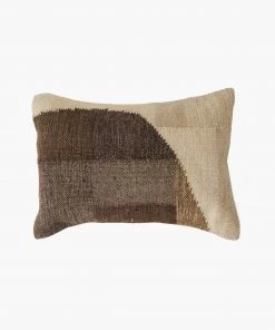 French Connection New In Patch Brown Textured Cushion