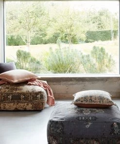 French Connection Pouffes Natural Kasbar Pouffe