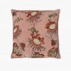 French Connection Embroidered Pink Cushion New In
