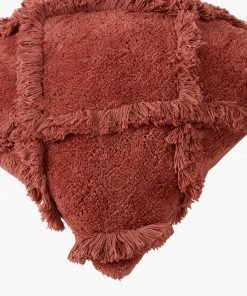 French Connection New In Raspberry Chevron Tufted Cushion 7 French Connection New In Raspberry Chevron Tufted Cushion