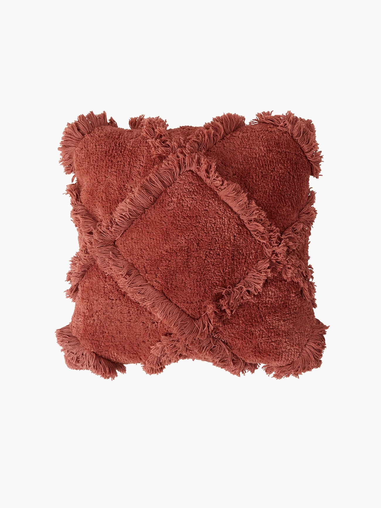 French Connection New In Raspberry Chevron Tufted Cushion 3 French Connection New In Raspberry Chevron Tufted Cushion