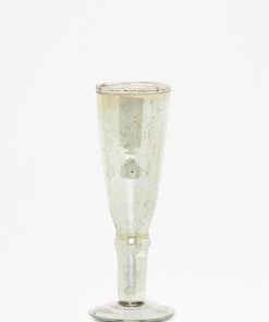 French Connection Glassware Luxe Recycled Green Champagne Flute