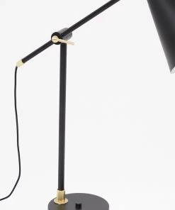 French Connection Lighting Matte Black Reading Table Lamp