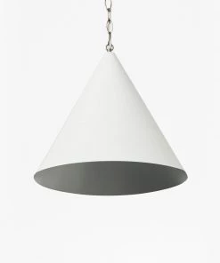 French Connection White Cone Ceiling Light