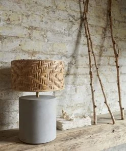 French Connection Concrete Base Table Lamp