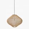 French Connection Rattan Oversized Ceiling Light New In