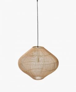 French Connection Rattan Oversized Ceiling Light New In