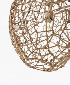 French Connection New In Teardrop Woven Ceiling Light