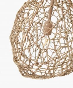 French Connection New In Teardrop Woven Ceiling Light