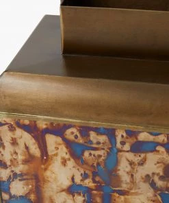 French Connection New In Wide Antique Gold Lantern