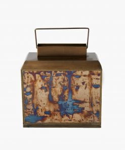 French Connection New In Wide Antique Gold Lantern