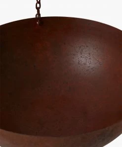 French Connection Large Hanging Copper Outdoor Planter New In