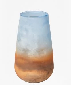 French Connection Tall Cylinder Ombre Vase New In