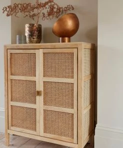 French Connection French Cane Cabinet