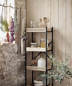 French Connection Rattan Pantry Shelf Furniture