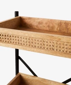 French Connection Rattan Pantry Shelf Furniture