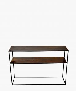 French Connection Molten Copper Console Table New In