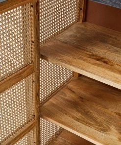 French Connection Noir French Cane Cabinet