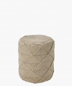 French Connection Soft Woven Stool New In