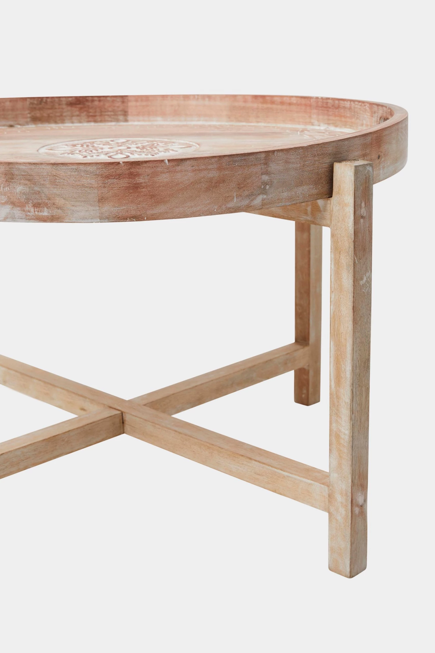 French Connection Mandala Wooden Coffee Table 6 French Connection Mandala Wooden Coffee Table