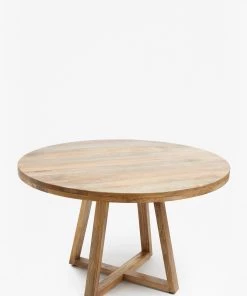 French Connection Round Wooden Dining Table Furniture