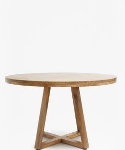 French Connection Round Wooden Dining Table Furniture