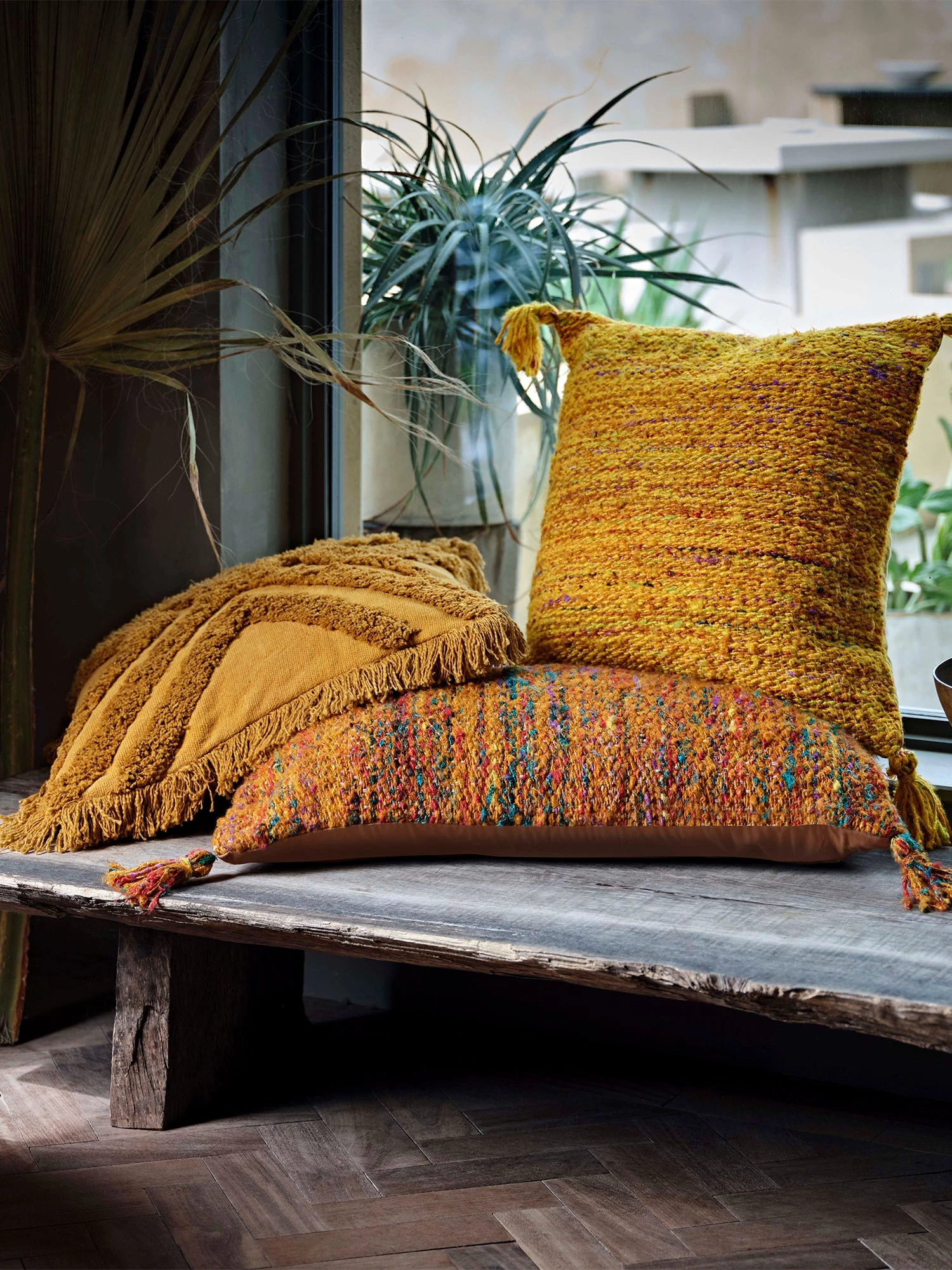 French Connection Chindi Recycled Sari Cushion 4 French Connection Chindi Recycled Sari Cushion