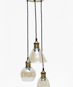 French Connection Brass Cluster Pendant New In